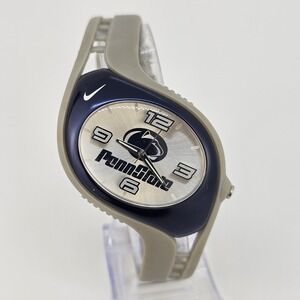 Penn State Nike Unisex Analog‎ Watch 42MM Gray Dial Plastic Bands New Battery